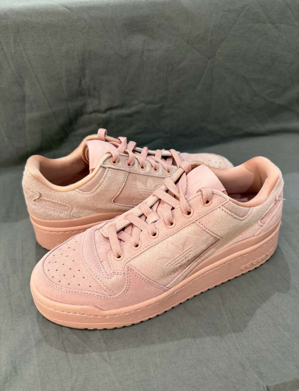 Adidas Forum Bold Low Pink Suede Sneakers Shoes size 8.5 women’s